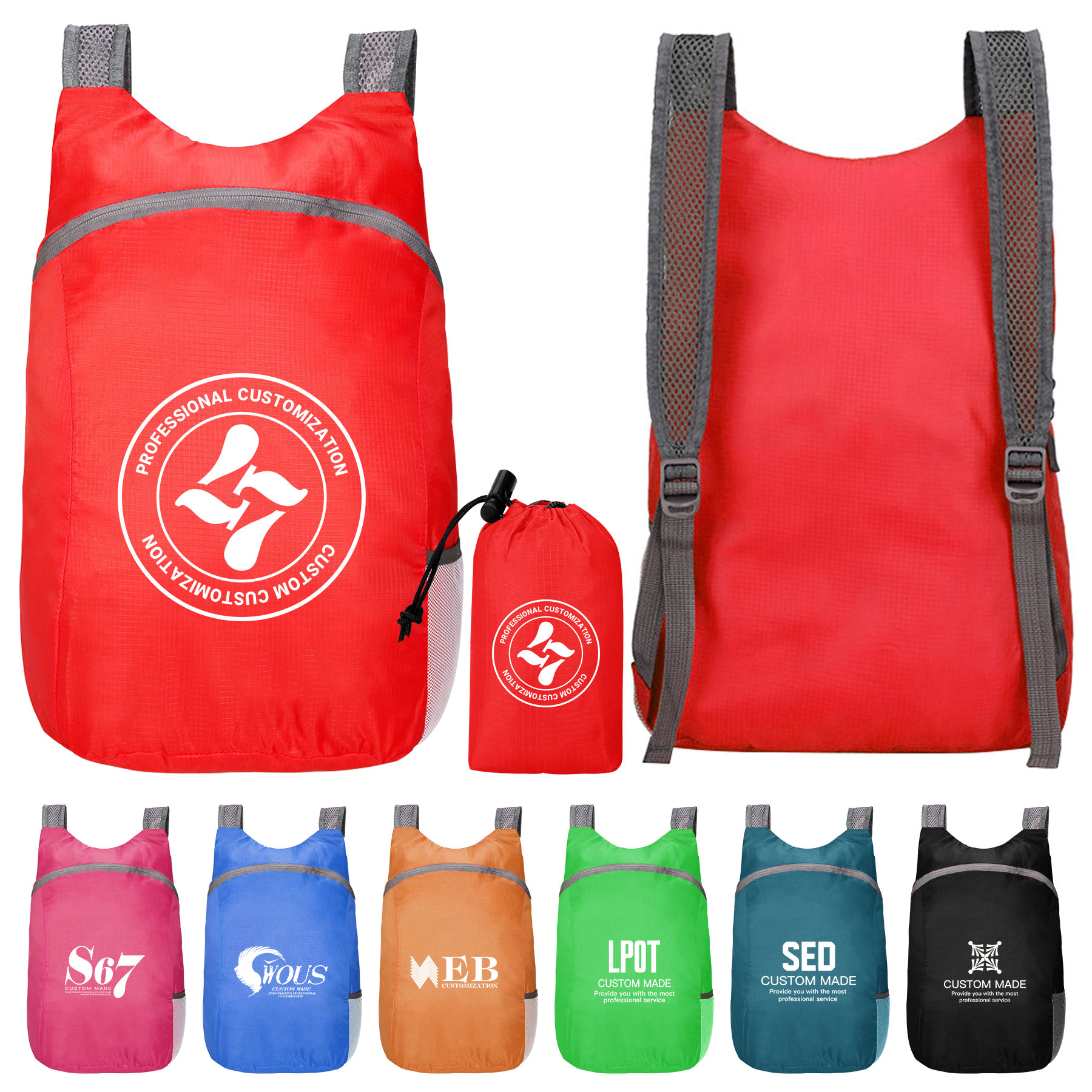 FlyFlyPromos - Lightweight Hiking Foldable Backpack Image 1 - Promotional Product