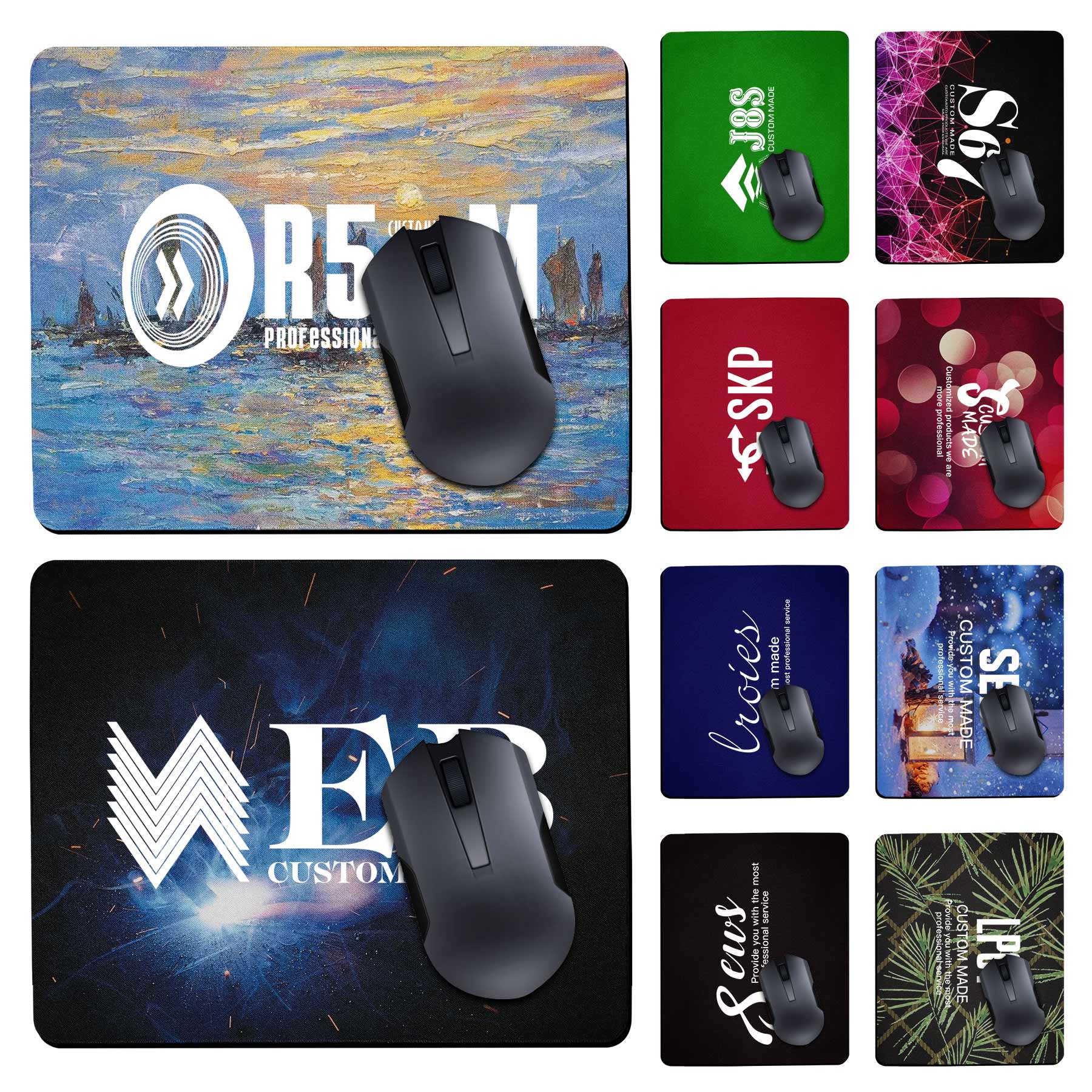 FlyFlyPromos - Custom Full Color Square Mouse Pad - Promotional Product