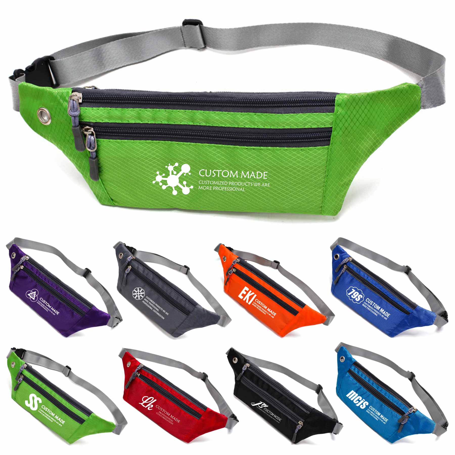FlyFlyPromos - Adjustable Zipper Fanny Pack - Promotional Product