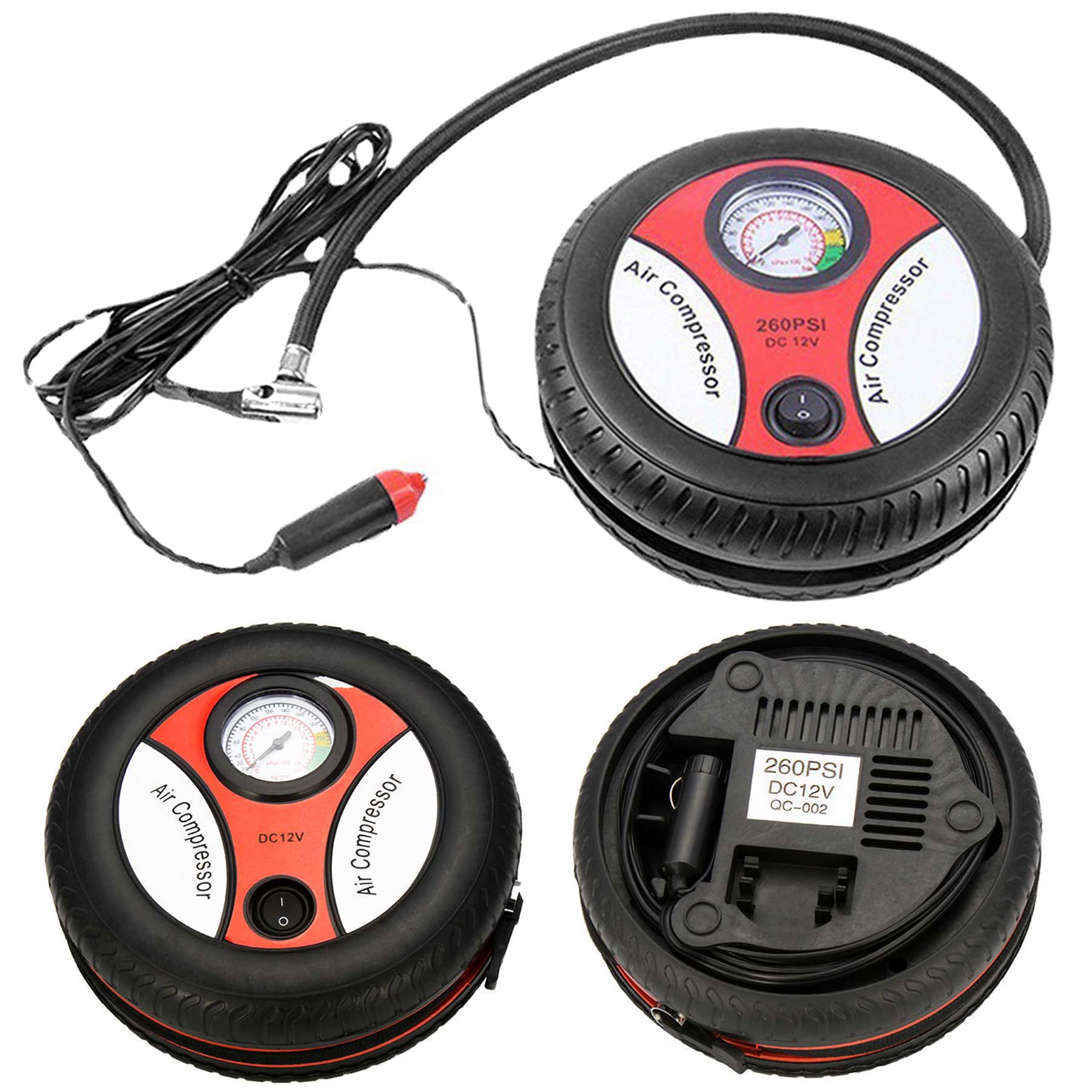 FlyFlyPromos - Car Travel Tire Air Pump Compressors - Promotional Product