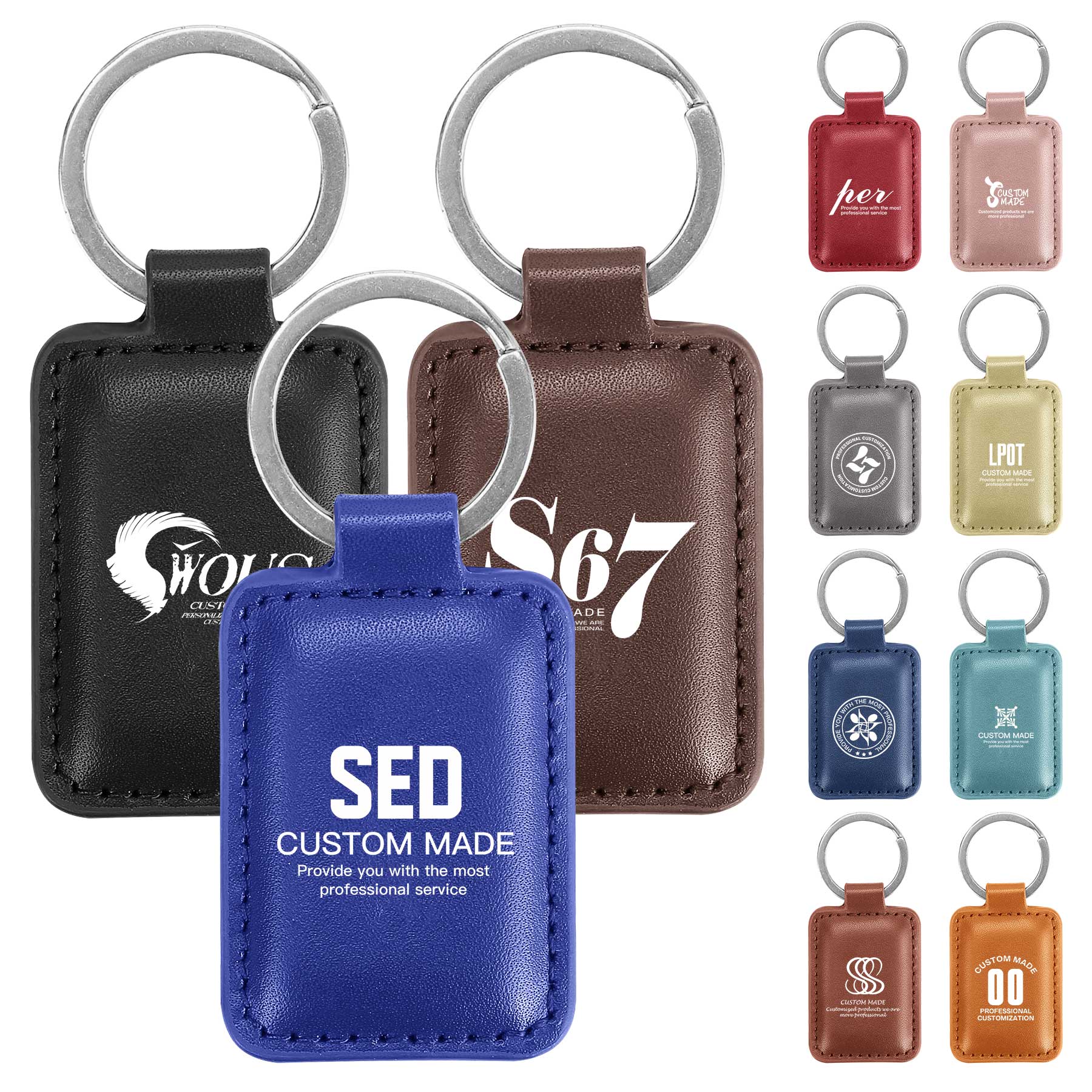 FlyFlyPromos - PU Leather Keychain - Promotional Product