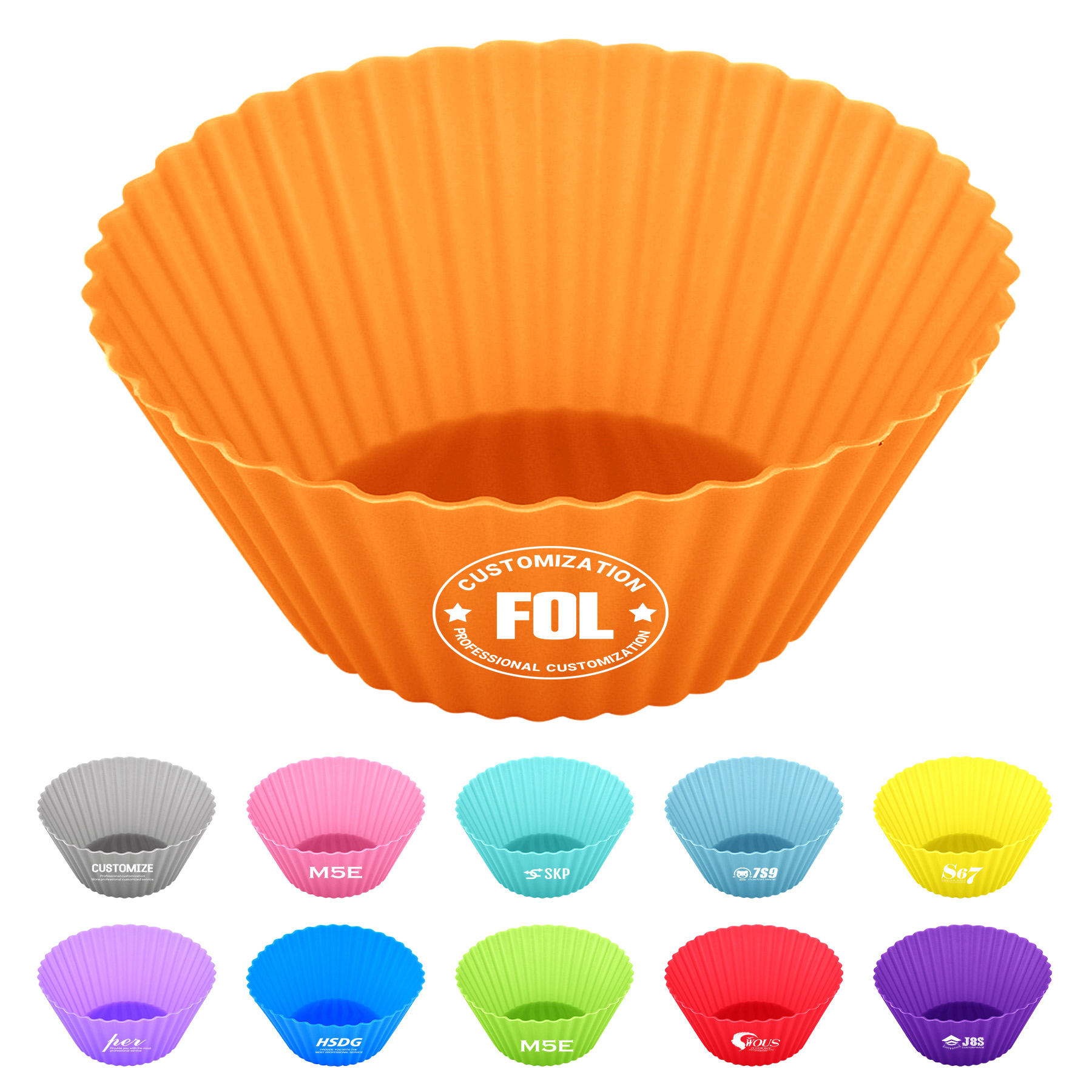 FlyFlyPromos - Reusable Silicone Baking Cups - Promotional Product