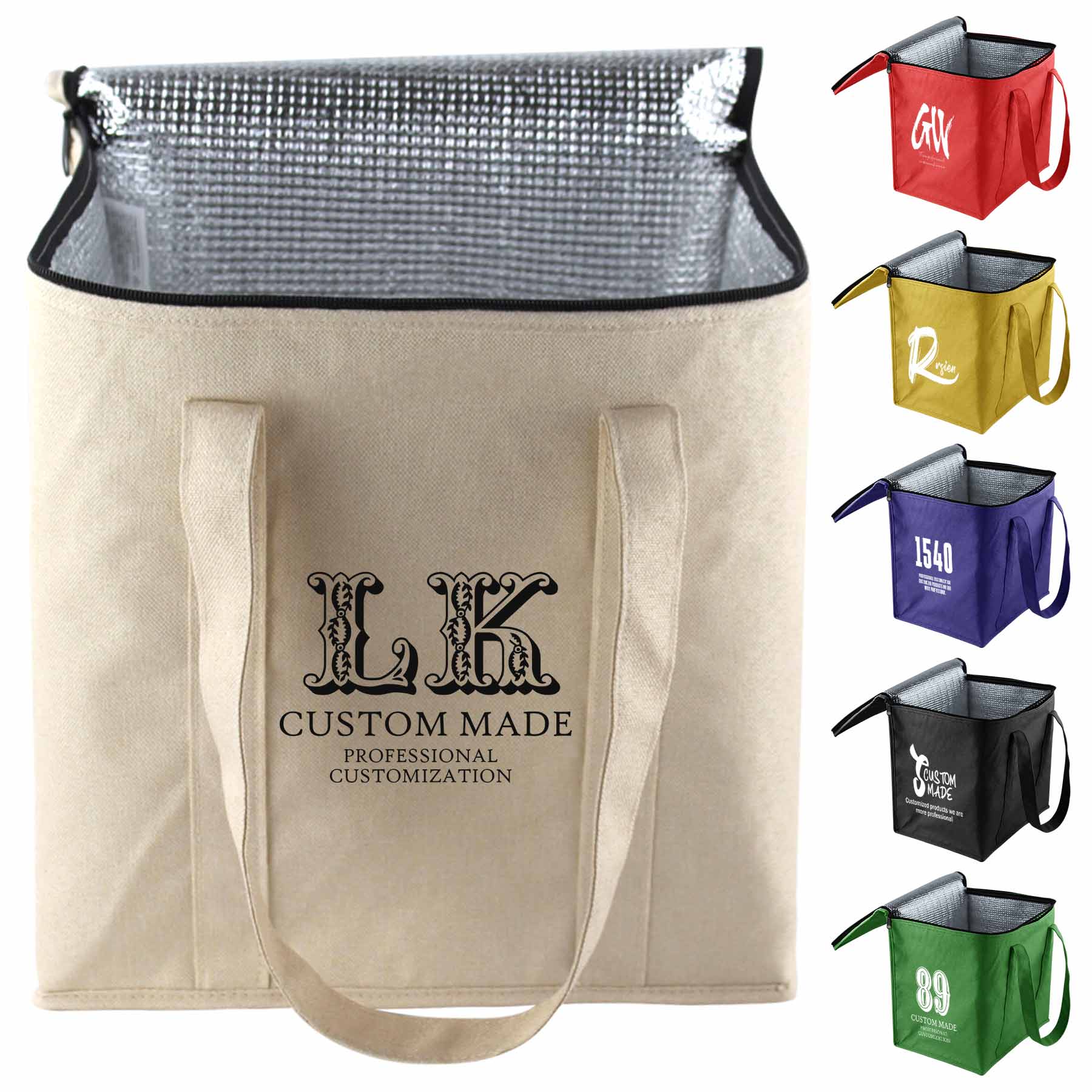 FlyFlyPromos - Insulated Reusable Grocery Bags - Promotional Product