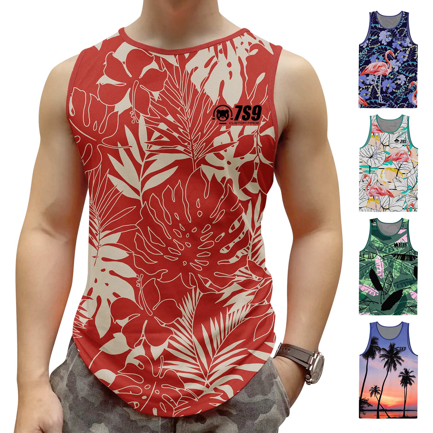 FlyFlyPromos - Summer Casual Novelty Sleeveless Top Tees Shirt - Promotional Product