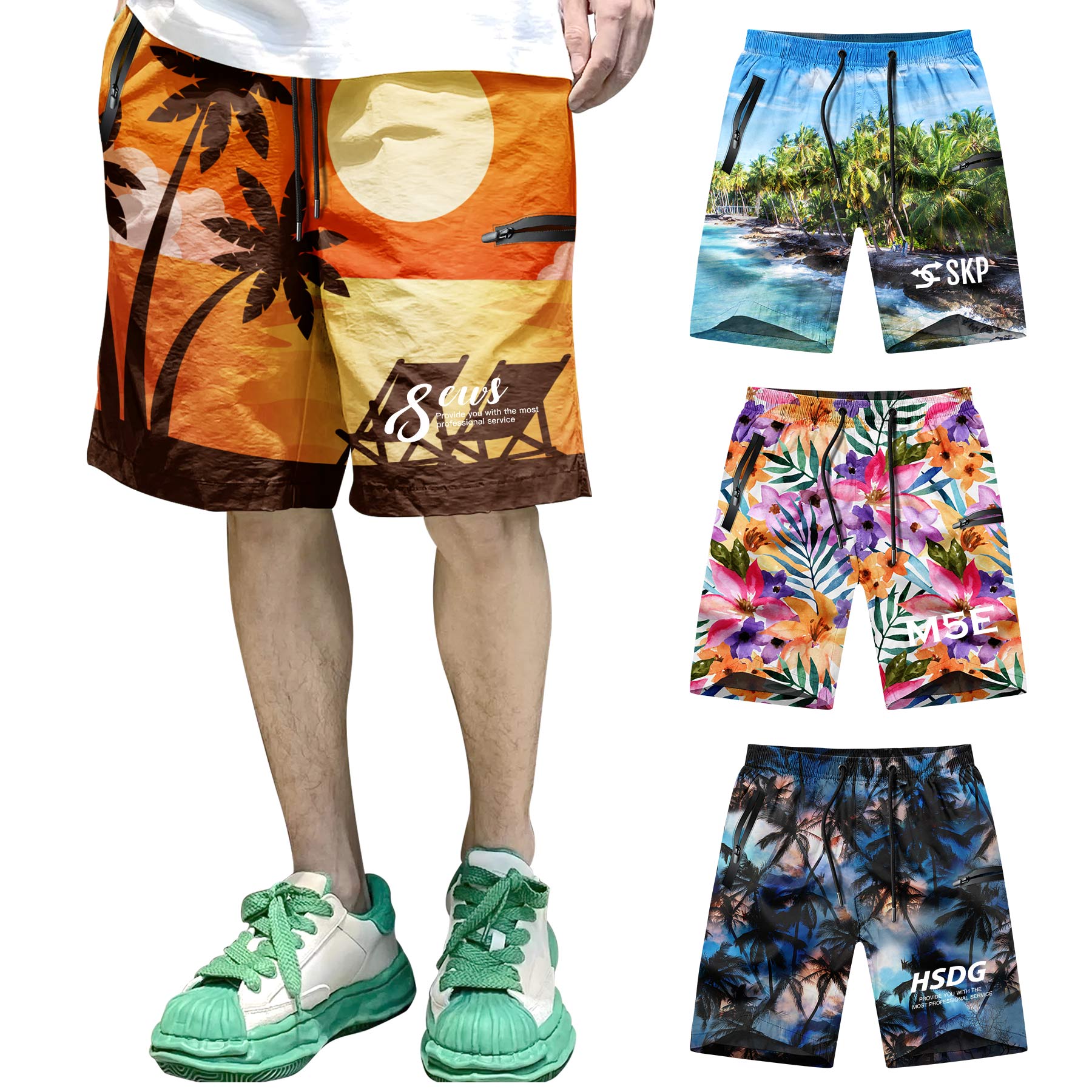 FlyFlyPromos - Quick Dry Swim Shorts with Mesh Lining Swimwear Bathing Suits - Promotional Product