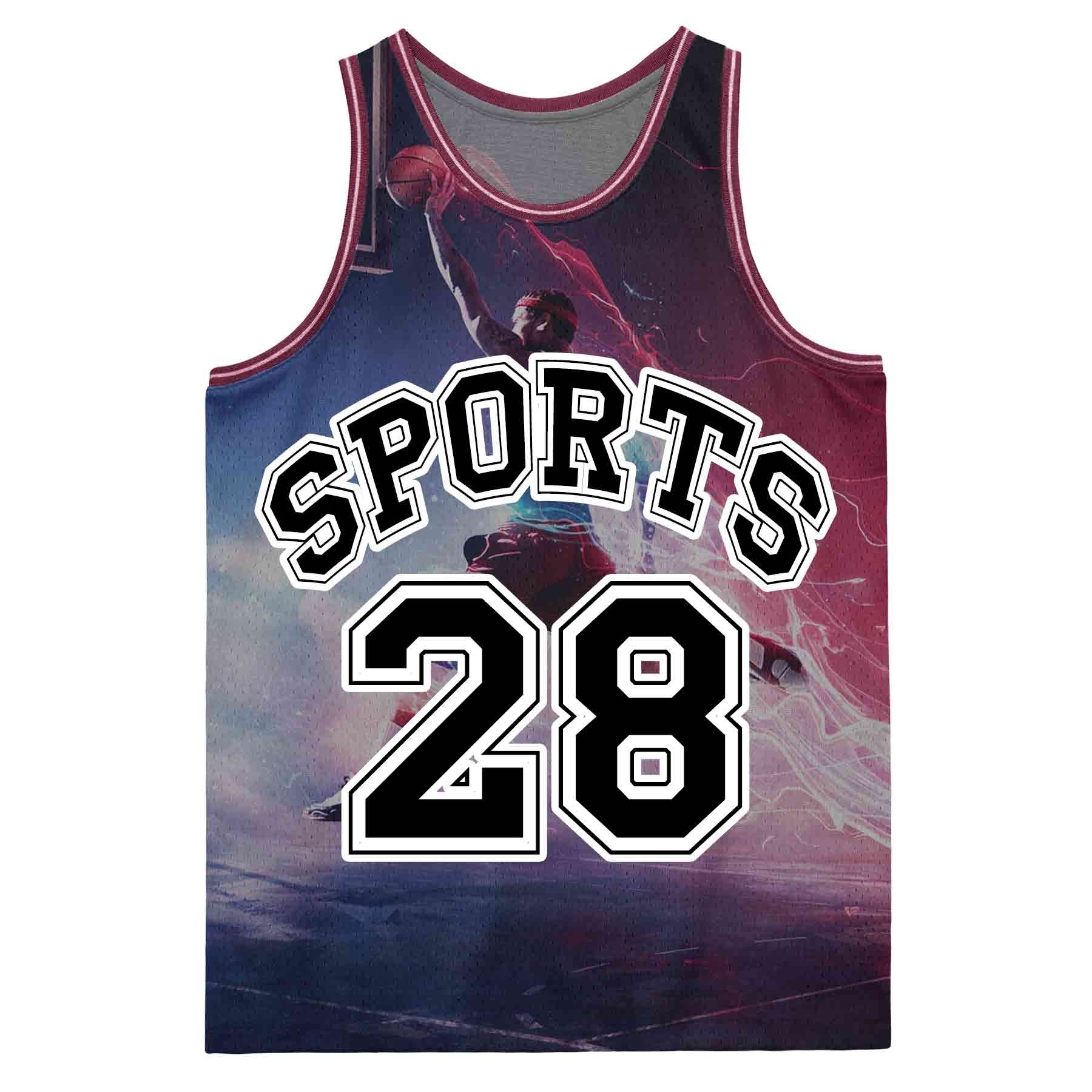 FlyFlyPromos - Basketball Jersey for Men/Boy with Dye Sublimation Image 7 - Promotional Product