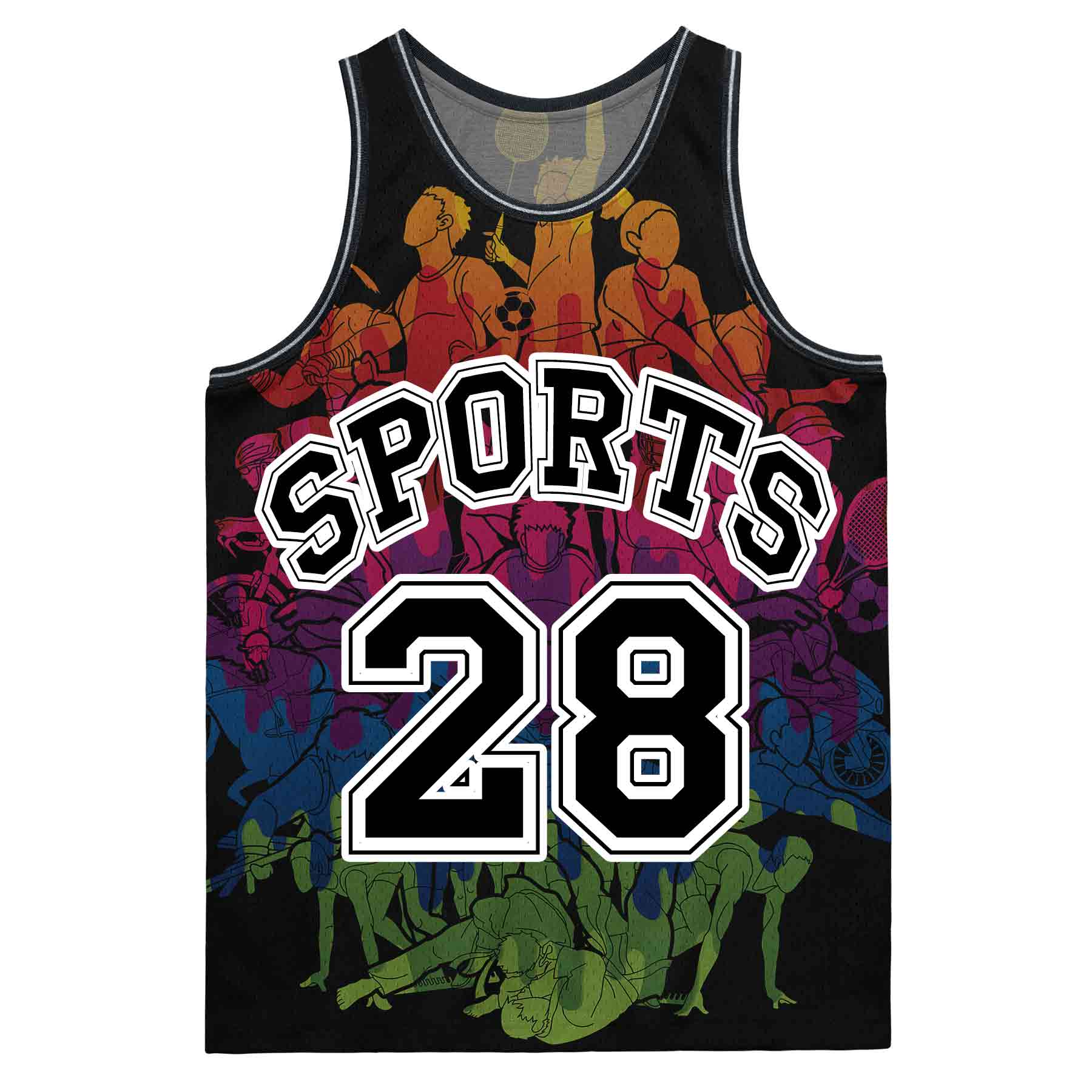 FlyFlyPromos - Basketball Jersey for Men/Boy with Dye Sublimation Image 2 - Promotional Product