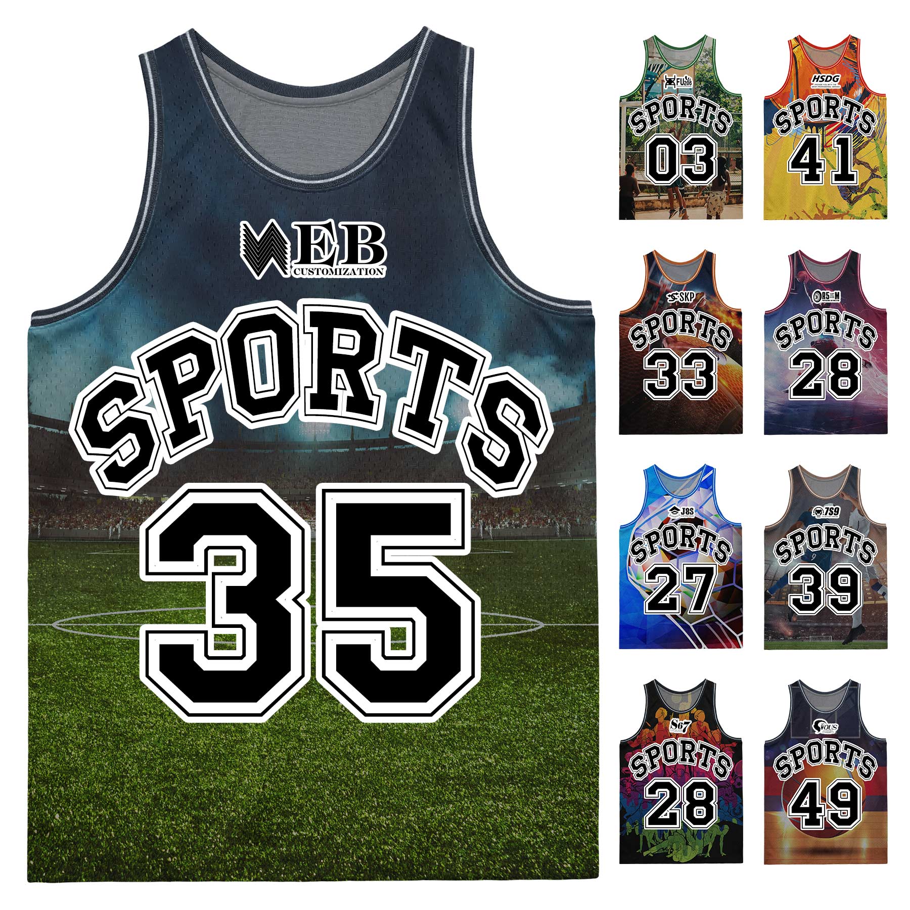 FlyFlyPromos - Basketball Jersey for Men/Boy with Dye Sublimation - Promotional Product
