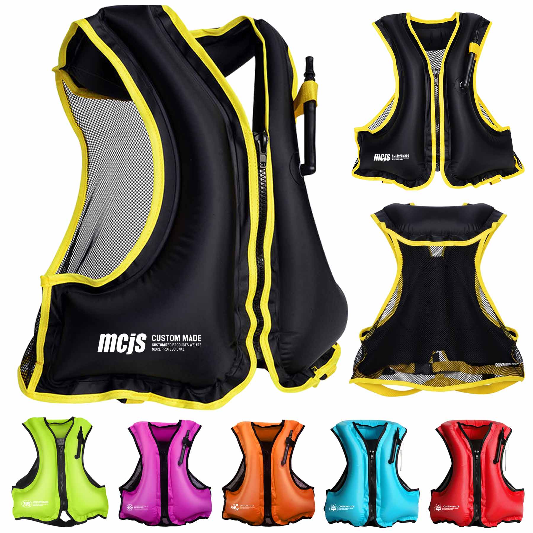 FlyFlyPromos - Portable Inflatable Swim Vest Jackets - Promotional Product