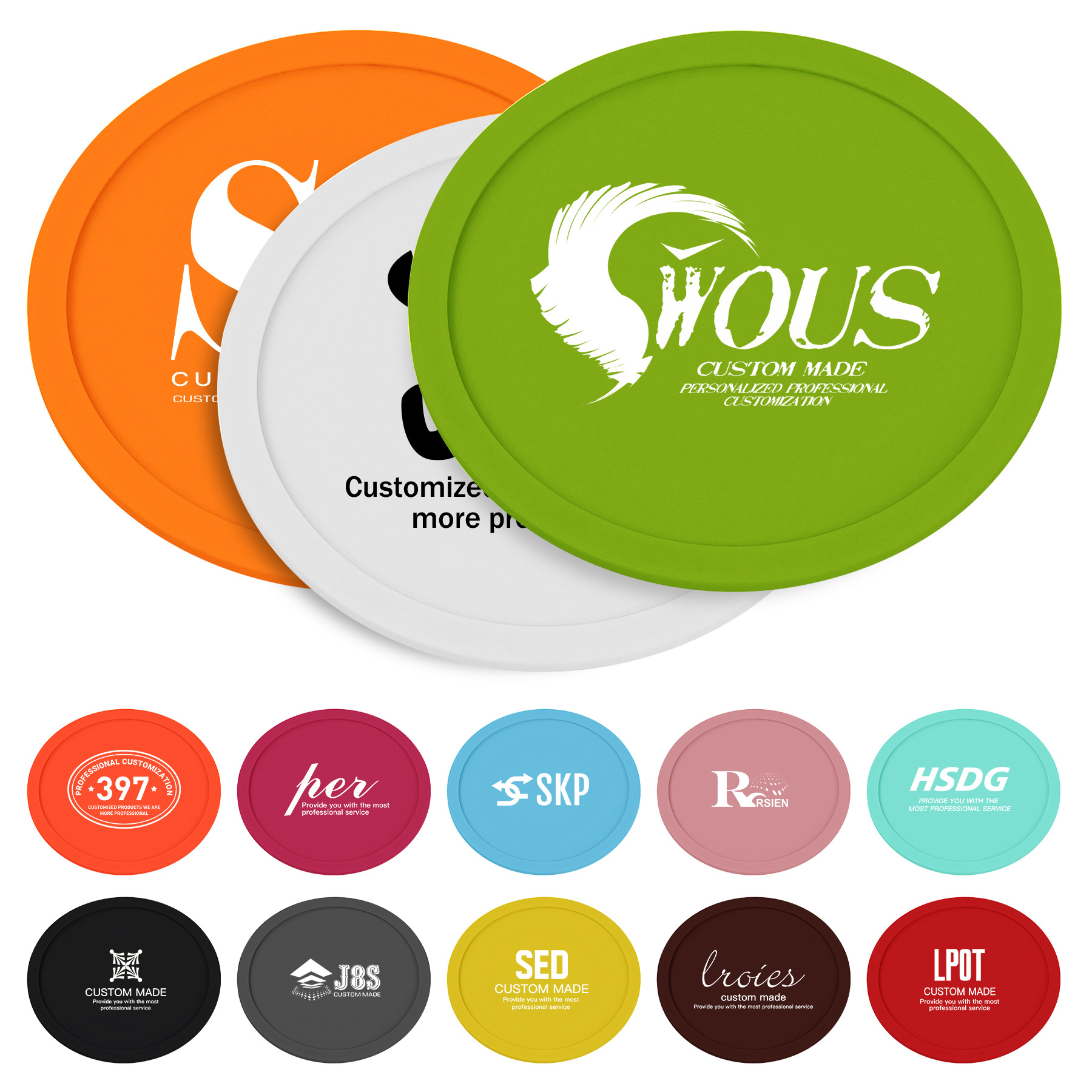 FlyFlyPromos - Soft PVC Insulation Coaster - Promotional Product