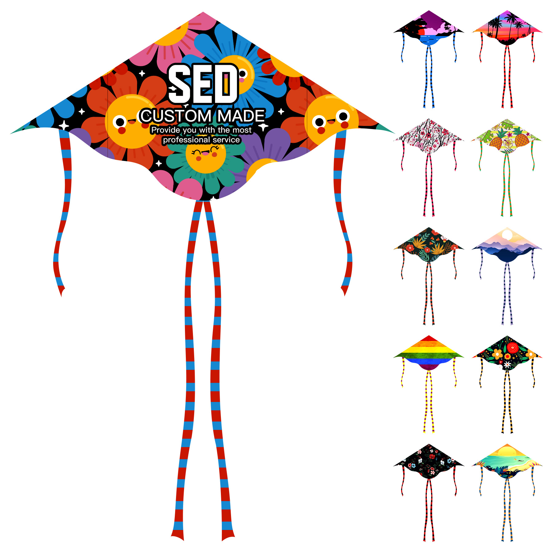FlyFlyPromos - Custom Polyester Full Color Kite - Promotional Product