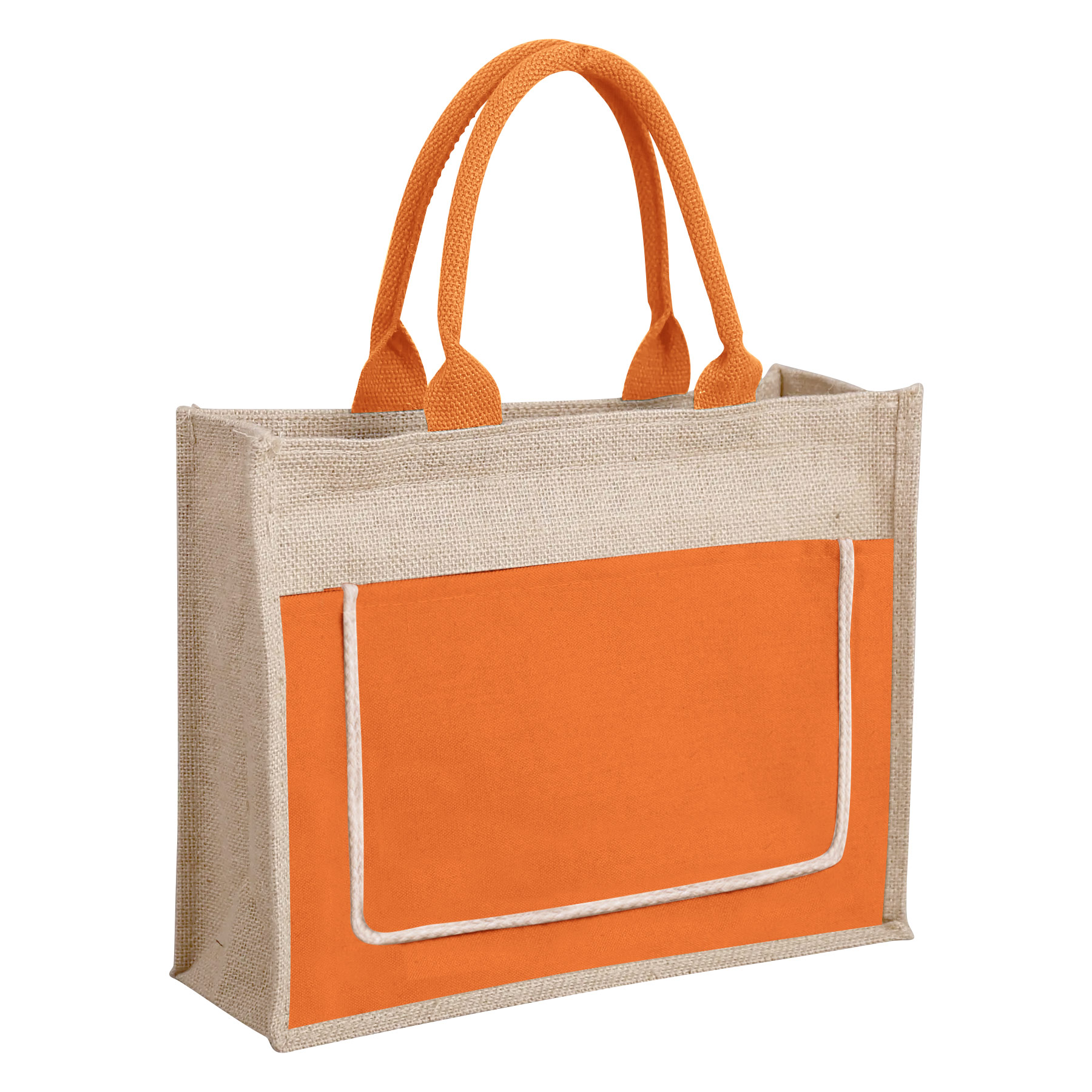FlyFlyPromos - Jute Beach Tote Bag Image 6 - Promotional Product