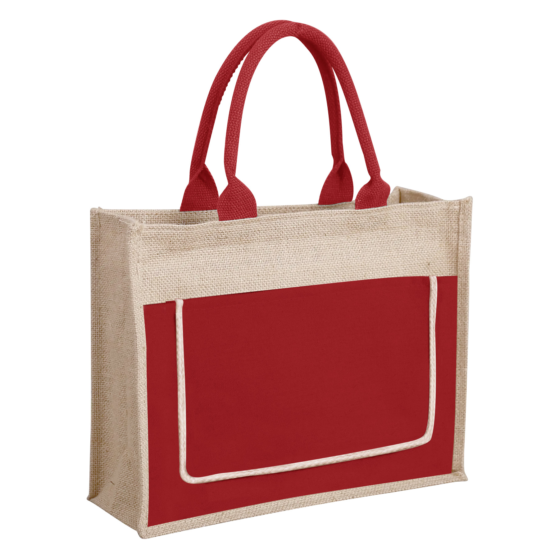 FlyFlyPromos - Jute Beach Tote Bag Image 4 - Promotional Product