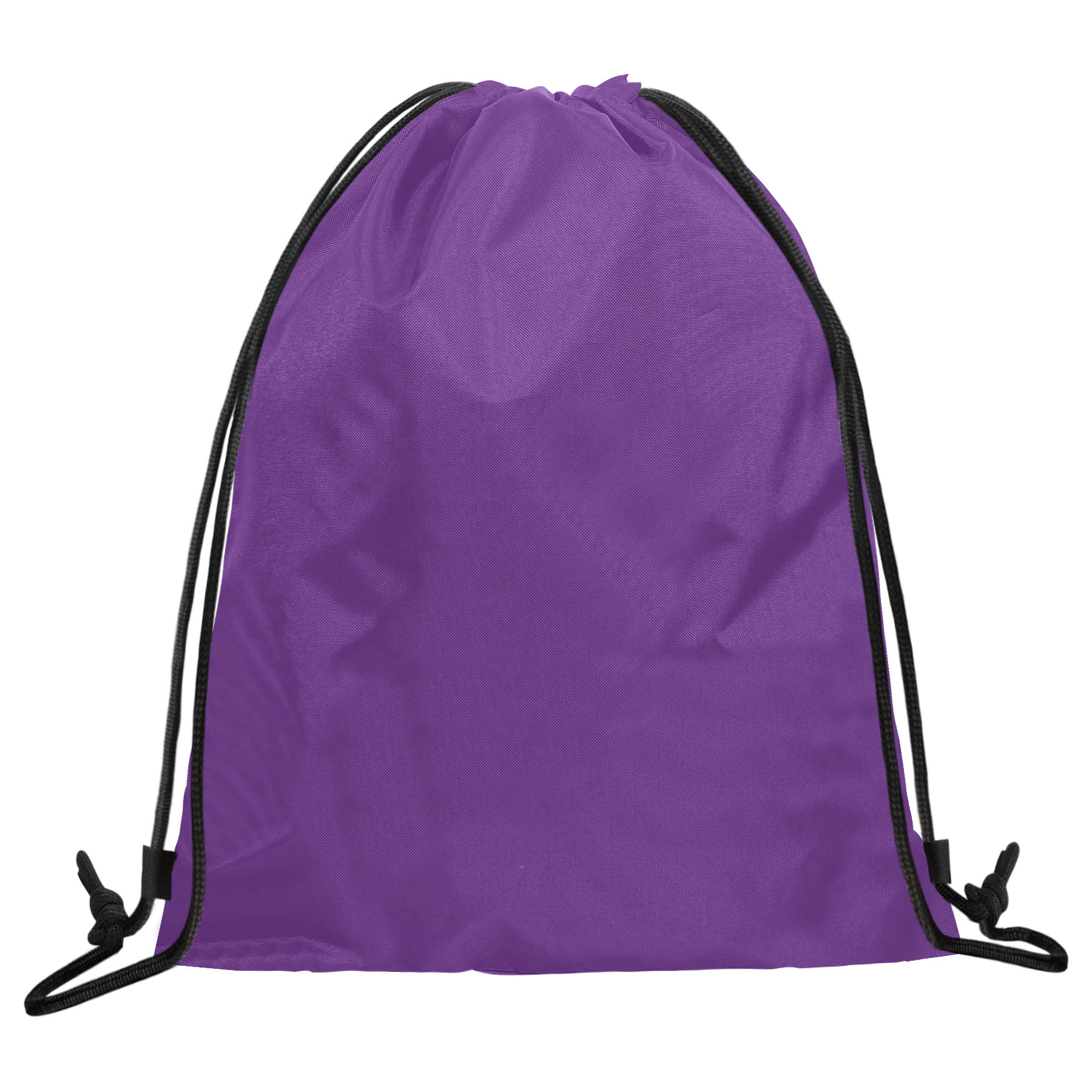 FlyFlyPromos - 210D Polyester Drawstring Backpack Bundle Pocket Image 9 - Promotional Product