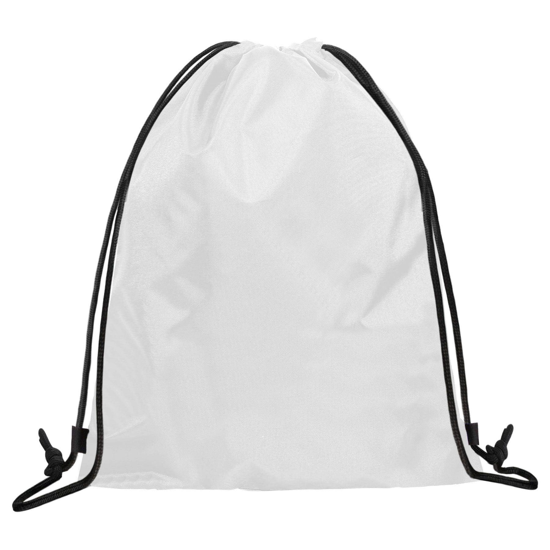 FlyFlyPromos - 210D Polyester Drawstring Backpack Bundle Pocket Image 5 - Promotional Product