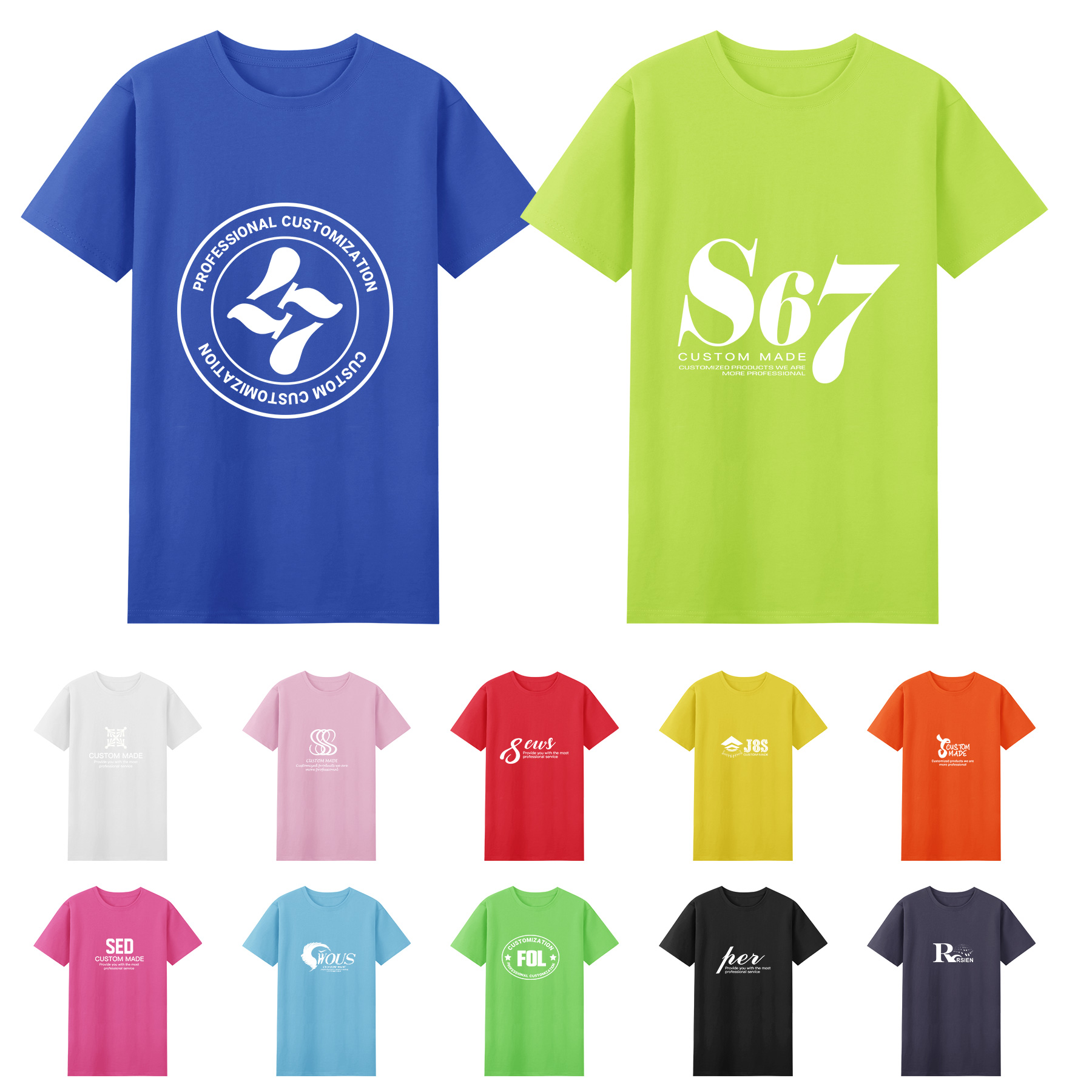 FlyFlyPromos - Cotton T-shirt With Round Neck - Promotional Product