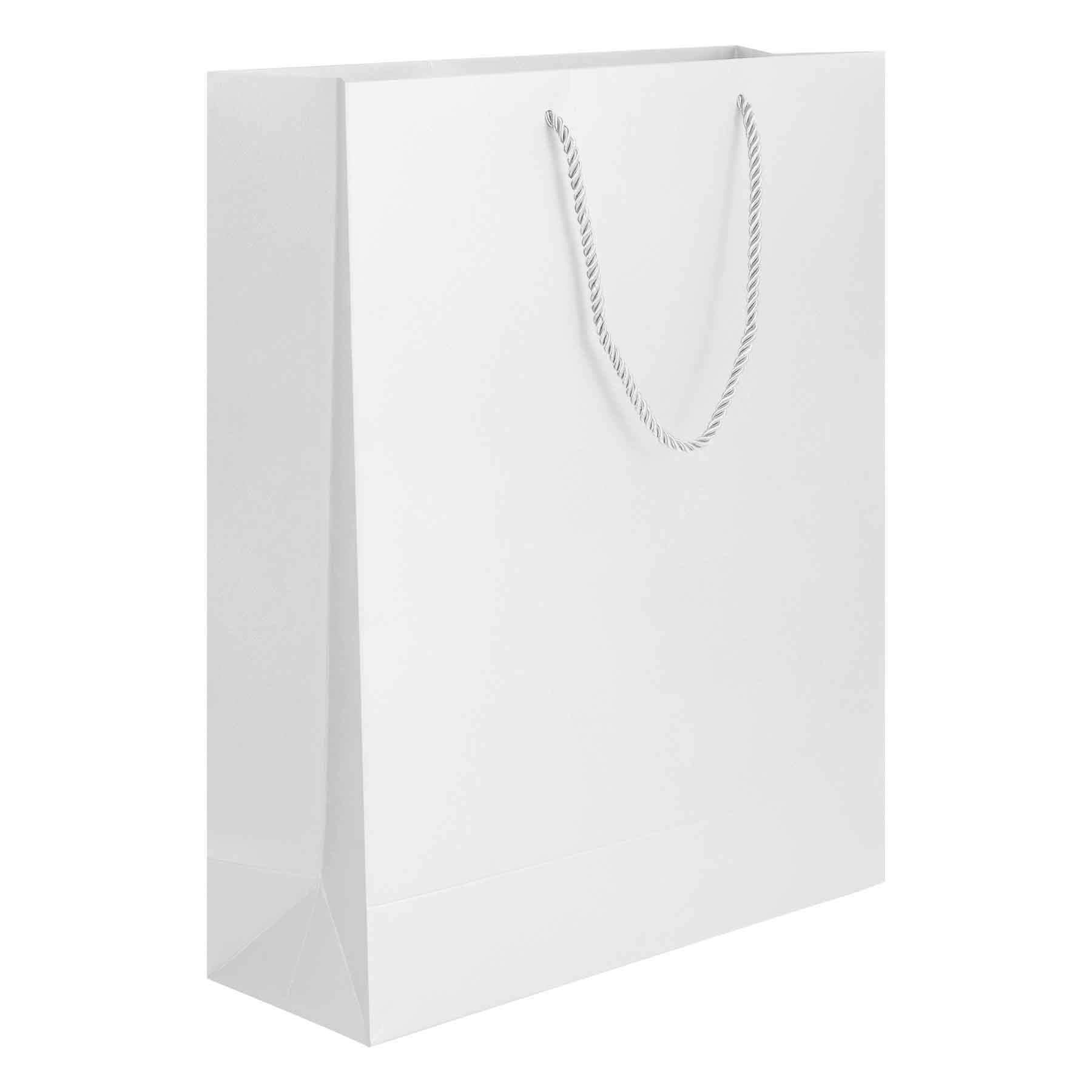 FlyFlyPromos - White Card Paper Bag with Twisted Handle Bag Image 6 - Promotional Product