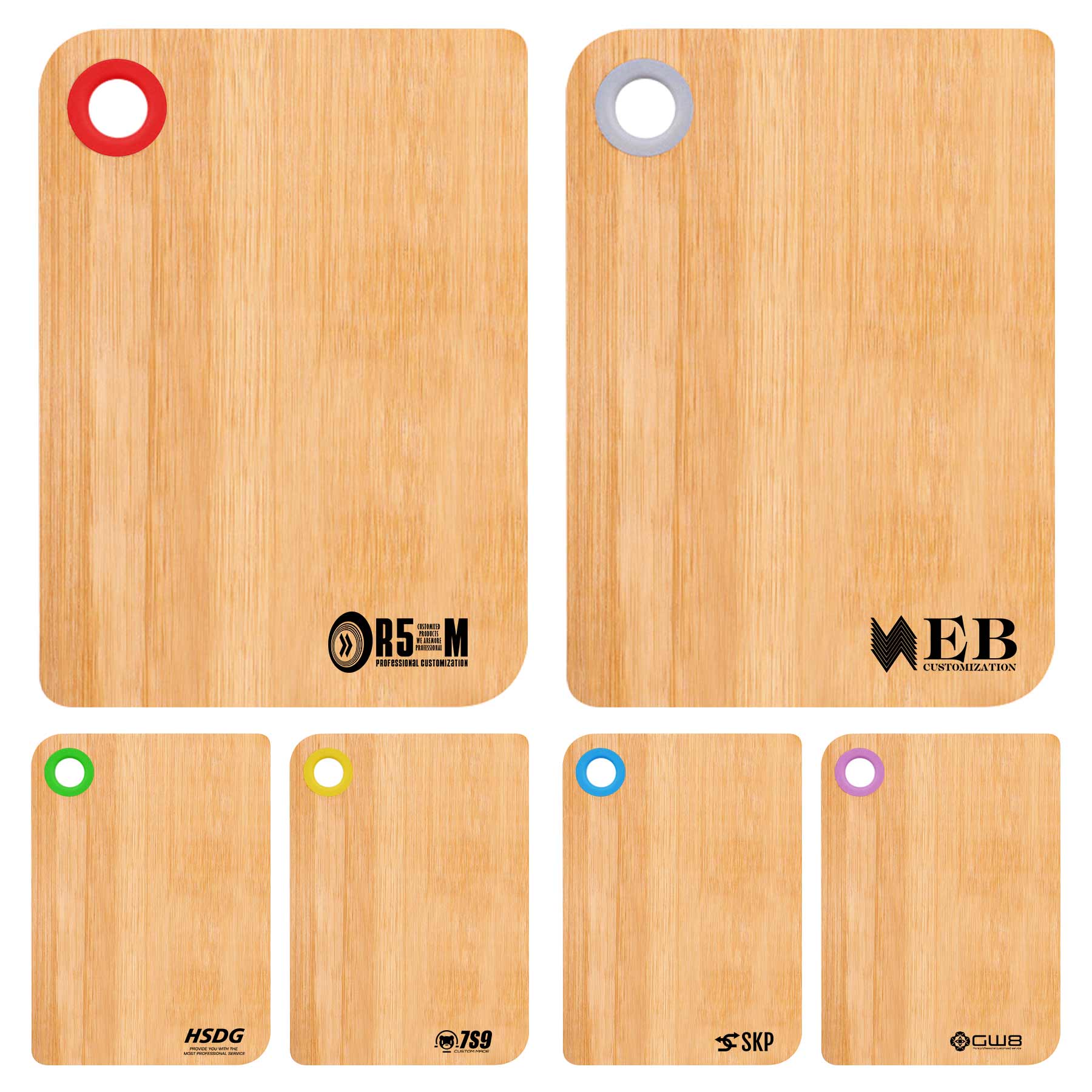 FlyFlyPromos - Reversible Kitchen Bamboo Cutting Board - Promotional Product
