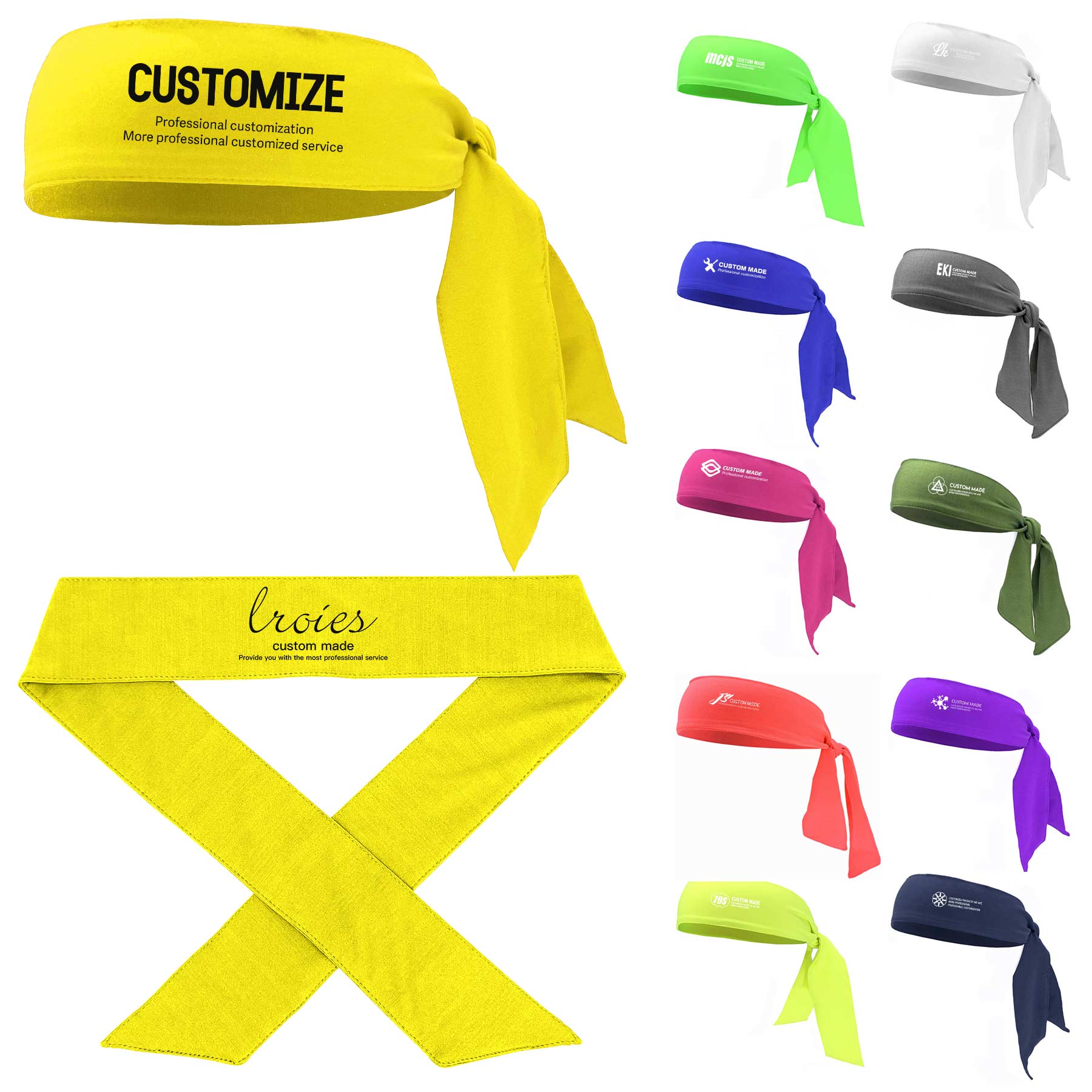 FlyFlyPromos - Unisex Reversible Cooling Head Tie with Dry-Fit - Promotional Product