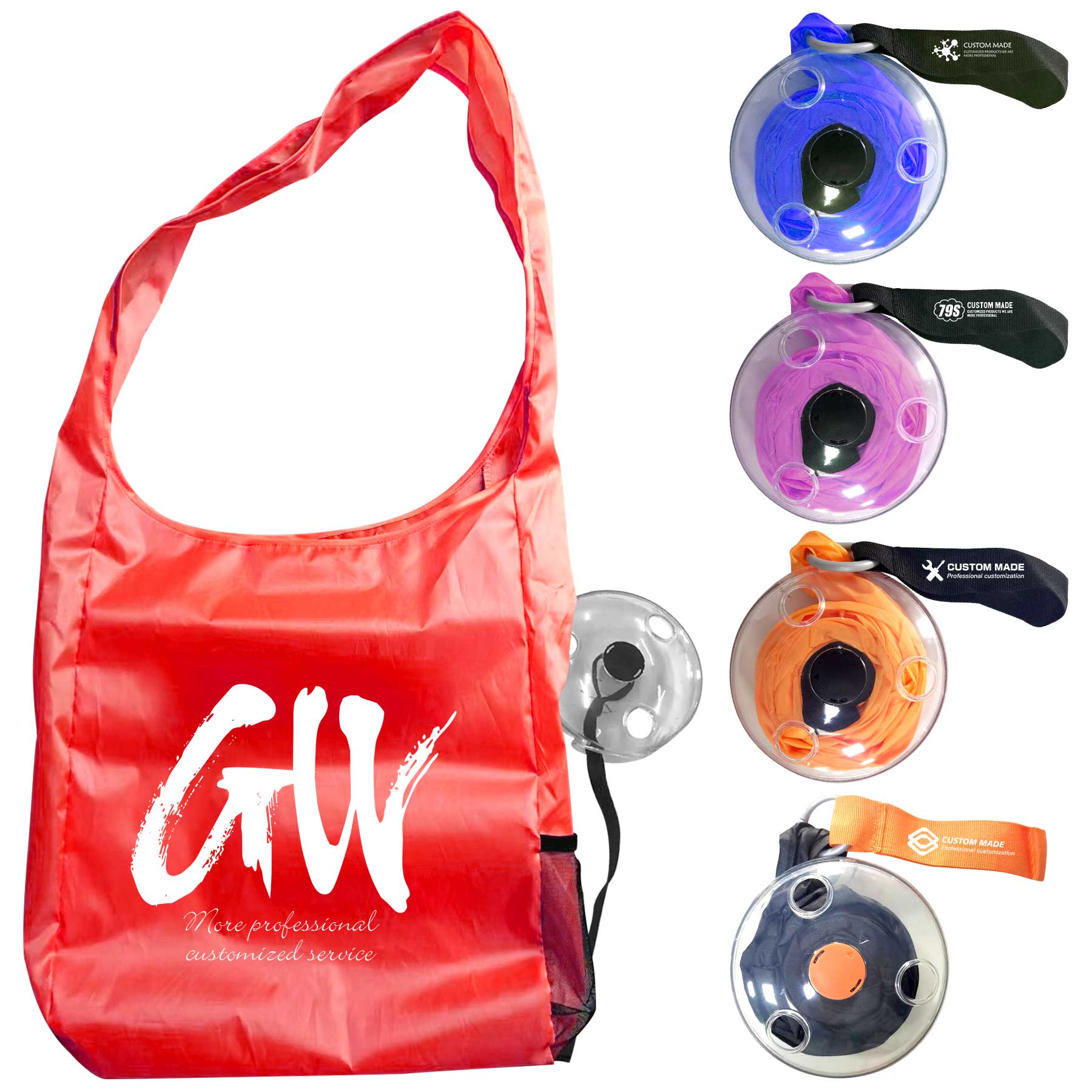 FlyFlyPromos - Portable Shopping Grocery Shoulder Bag - Promotional Product