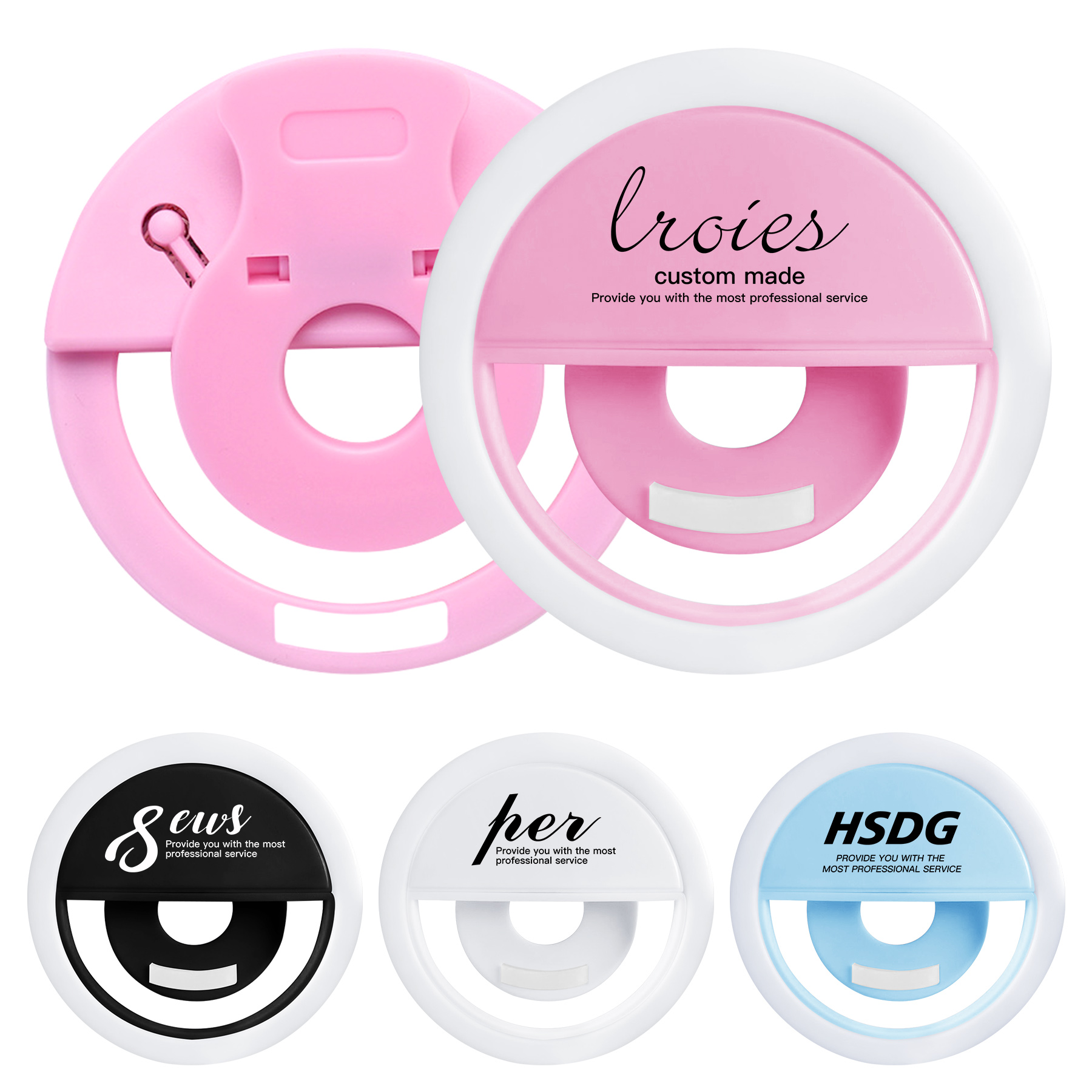 FlyFlyPromos - Portable Rechargeable Selfie Ring Light - Promotional Product
