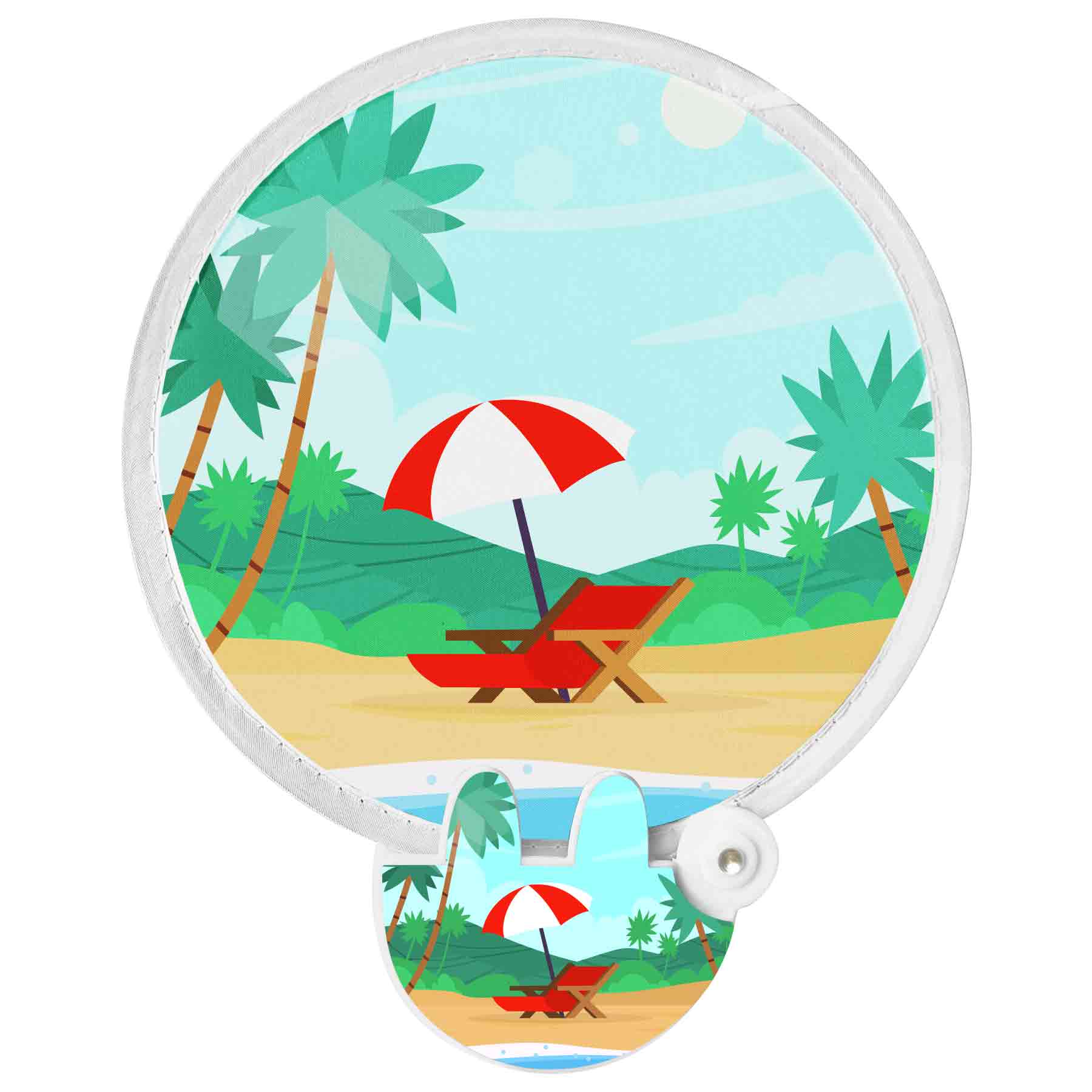 FlyFlyPromos - Full Color Foldable Flying Disc Fans Image 3 - Promotional Product