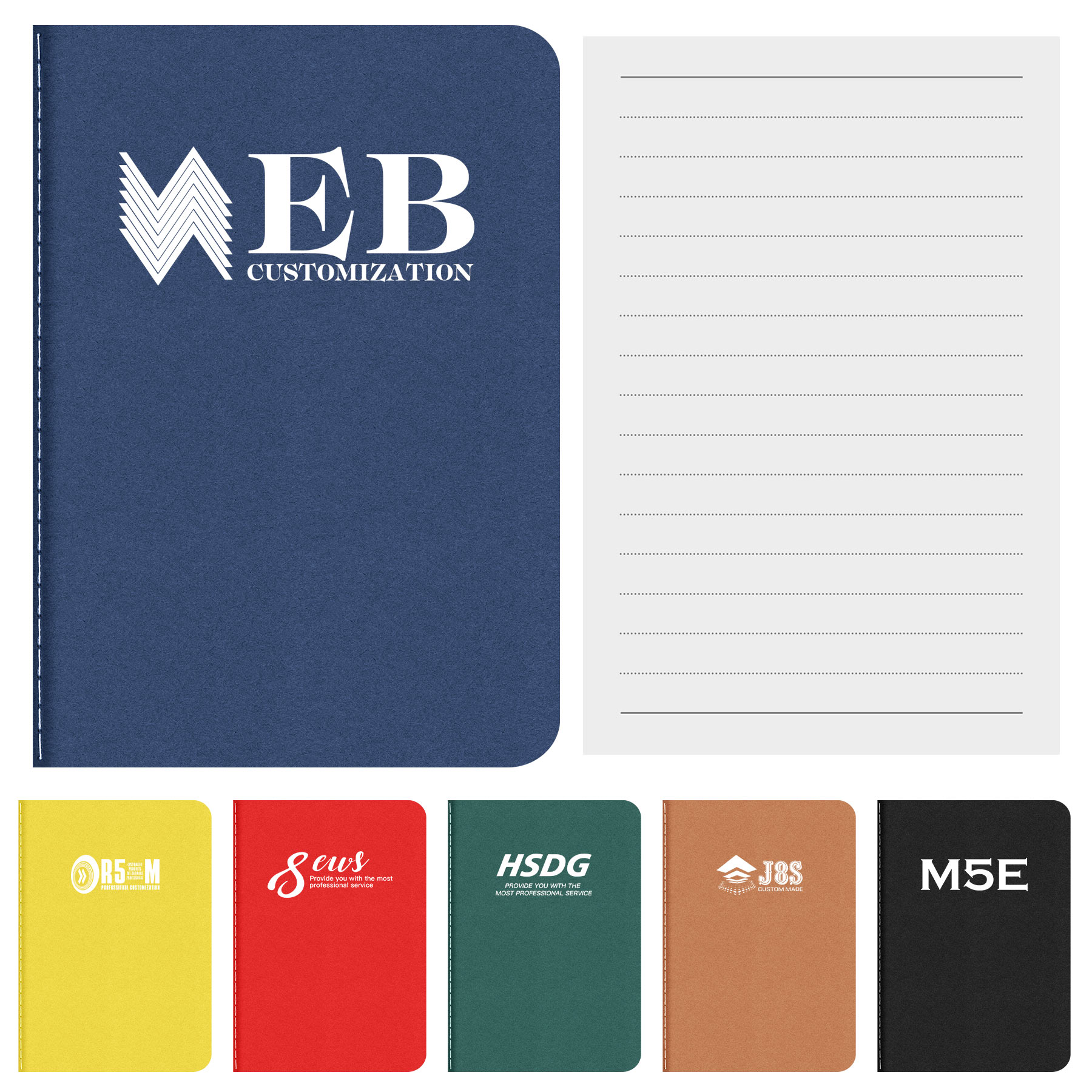 FlyFlyPromos - A6 Solid Color NotePad - Promotional Product