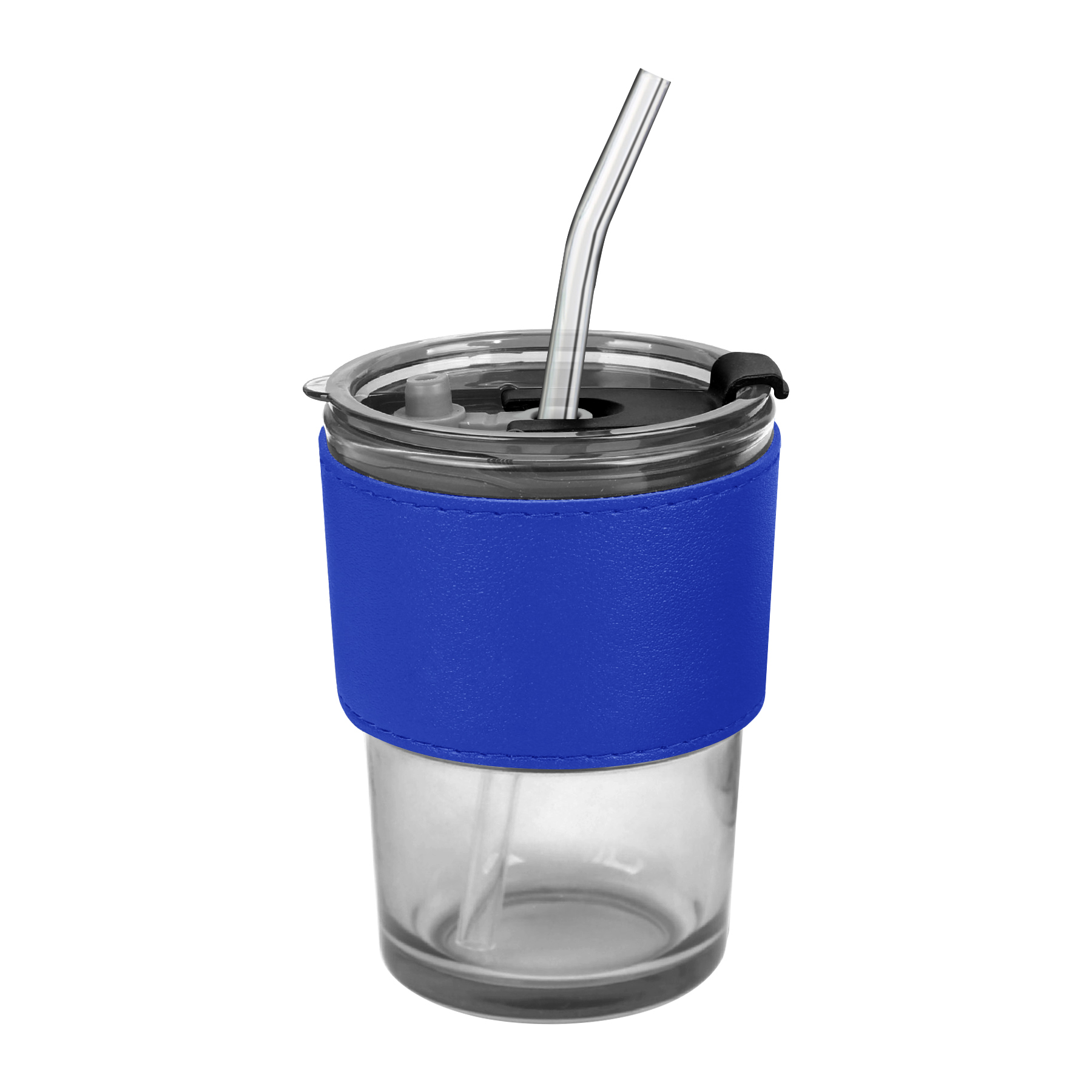 FlyFlyPromos - Anti-scald Glass Cup with Leather Case Straw Image 5 - Promotional Product