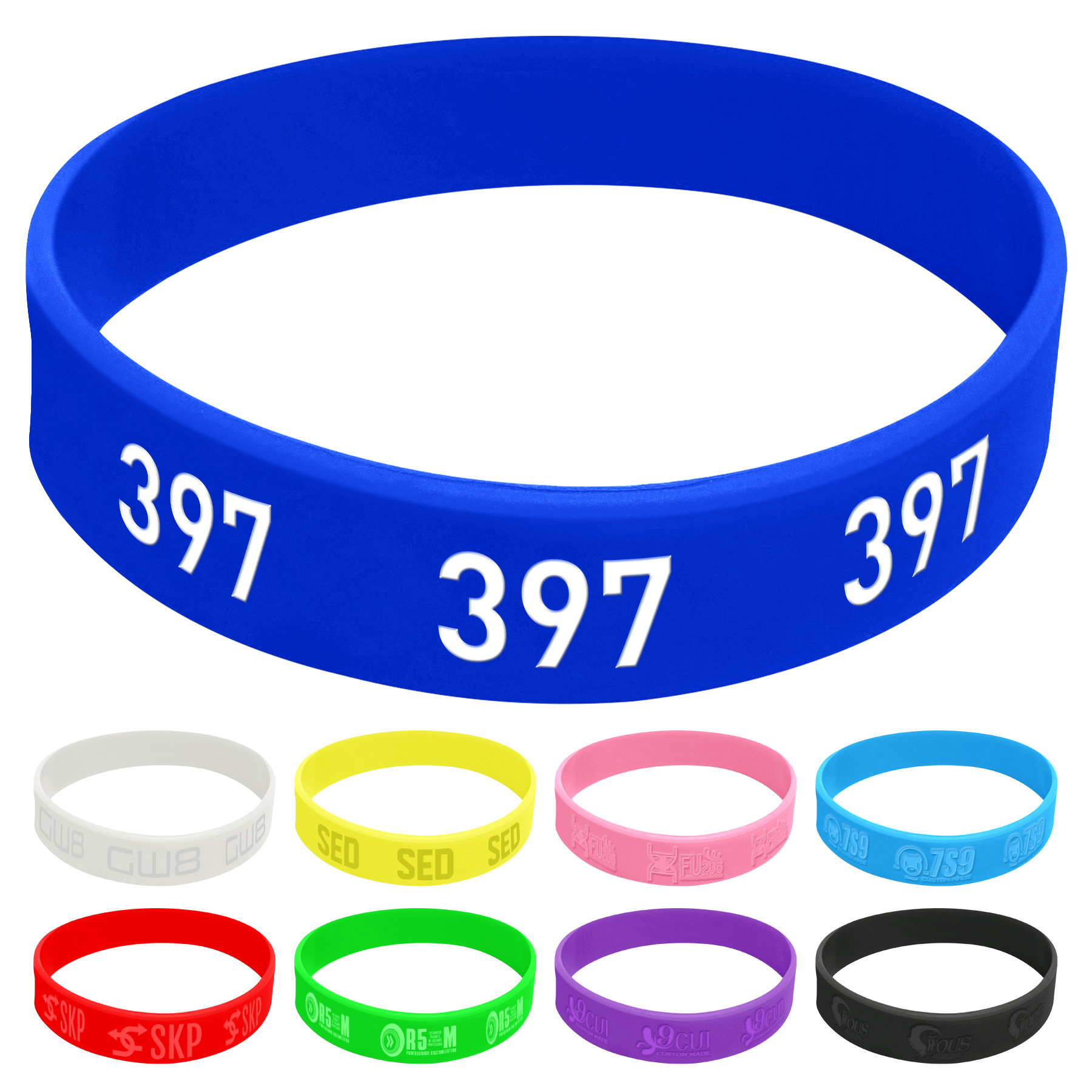 FlyFlyPromos - Glow-In-Dark Silicone Bracelet - Promotional Product