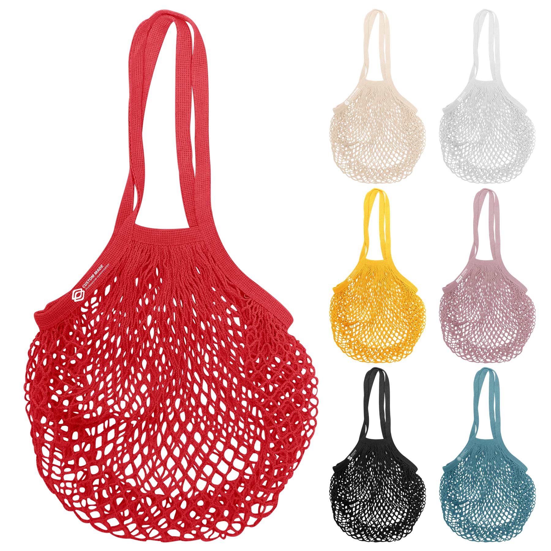 FlyFlyPromos - Reusable Cotton Mesh Shopping Bag - Promotional Product